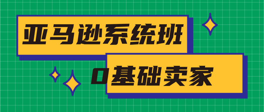 亚马逊系统班，专为0基础卖家量身打造，亚马逊运营流程与架构-51资源库