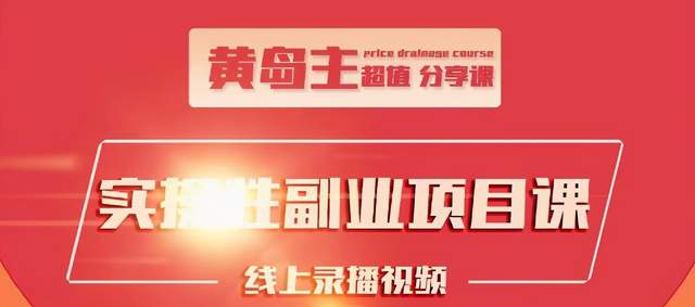 黄岛主实操性小红书副业项目，教你快速起号并出号，万粉单价1000左右-51资源库