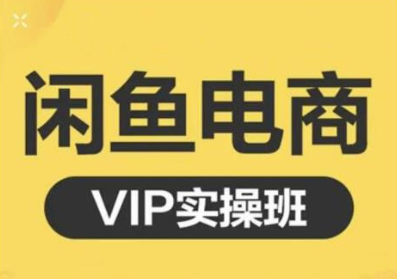 鱼客·闲鱼电商零基础入门到进阶VIP实战课程，帮助你掌握闲鱼电商所需的各项技能-51资源库