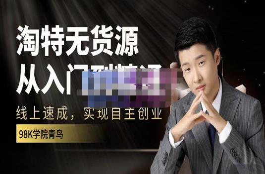 98k学院的淘特无货源线上速成课，从入门到精通，让你最小投入，最高回报-51资源库