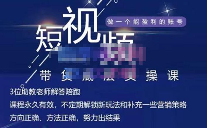 吴Sir·短视频带货底层实操课，教你如何选爆品、了解获短视频流量密码，正确起号-51资源库