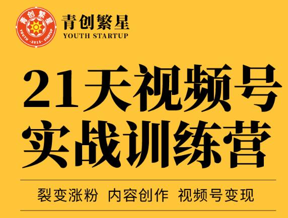 张萌21天视频号实战训练营，裂变涨粉、内容创作、视频号变现 价值298元-51资源库