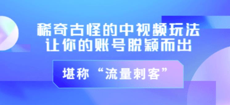 不讲李·稀奇古怪的冷门中视频冷门玩法，让你的账号脱颖而出，成为流量刺客！（图文+视频）-51资源库