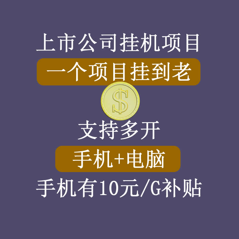 正规挂机项目，支持手机电脑一起挂，支持虚拟机多开，可以挂到老-51资源库
