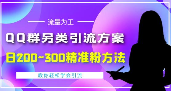 价值888的QQ群另类引流方案，半自动操作日200~300精准粉方法【视频教程】-51资源库