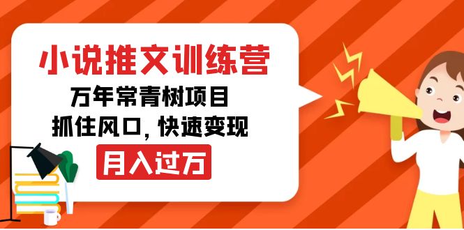 小说推文训练营，万年常青树项目，抓住风口，快速变现月入过万-51资源库