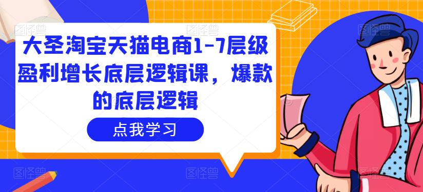 大圣淘宝天猫电商1-7层级盈利增长底层逻辑课，爆款的底层逻辑-51资源库
