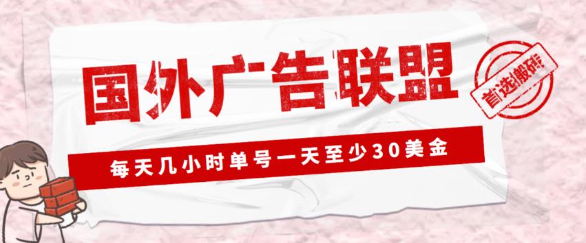 外面收费1980的最新国外LEAD广告联盟搬砖项目，单号一天至少30美金【详细玩法教程】-51资源库