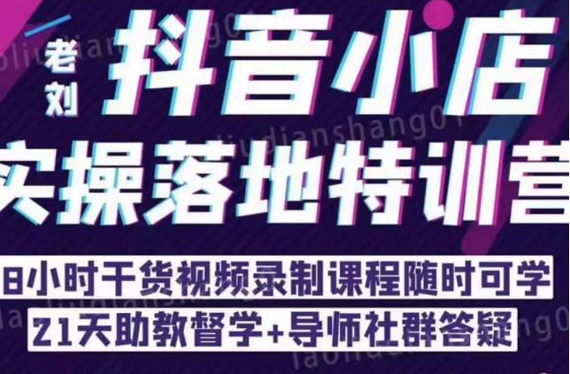 抖音小店实操落地特训营：抖音小店无货源精细化运营，抖店商品卡流量（22节）-51资源库