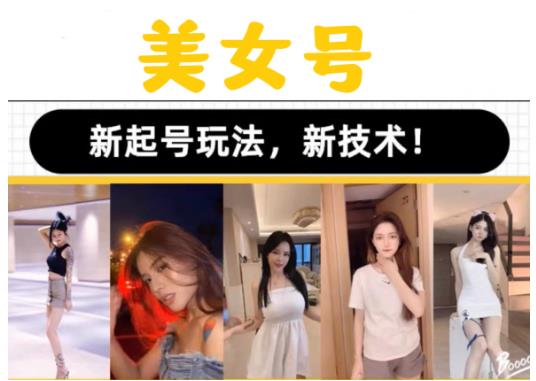 2023抖音快手短视频美女号课程制作玩法教程，美女号搬运新起号玩法，新技术（素材+教程）-51资源库