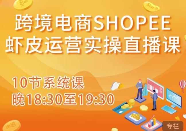 跨境电商Shopee虾皮运营实操直播课，从零开始学，入门到精通（10节系统课）-51资源库
