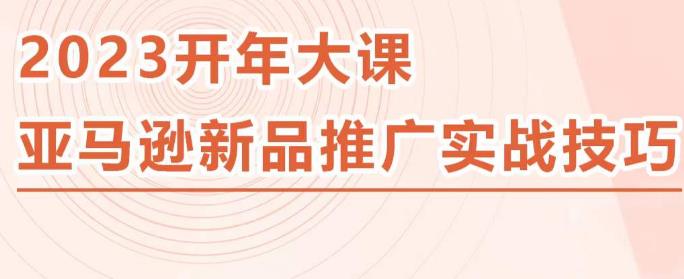 2023亚马逊新品推广实战技巧，线下百万美金课程的精简版，简单粗暴可复制，实操性强的推广手段-51资源库