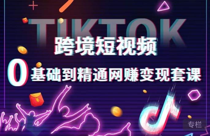 跨境短视频TIKTOK 0基础到精通网赚变现套课，跨境短视频独立站带货变现技巧-51资源库