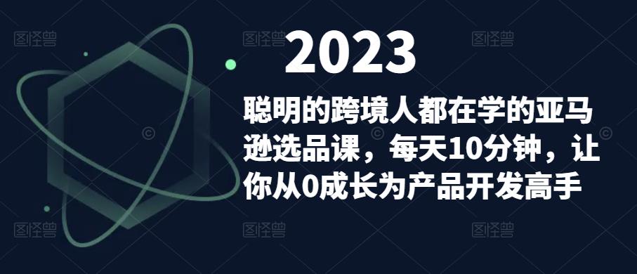 聪明的跨境人都在学的亚马逊选品课，每天10分钟，让你从0成长为产品开发高手-51资源库