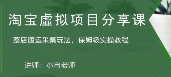淘宝虚拟整店搬运采集玩法分享课：整店搬运采集玩法，保姆级实操教程-51资源库