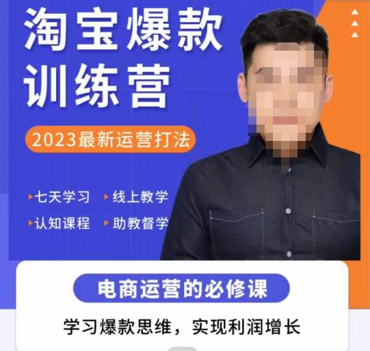爱上黄昏·淘宝爆款训练营，2023最新运营打法，学习爆款思维，实现利润增长-51资源库