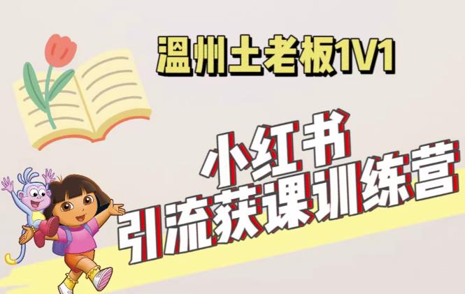 小红书1对1引流获客训练营：账号、内容、引流、成交（价值3999元）-51资源库