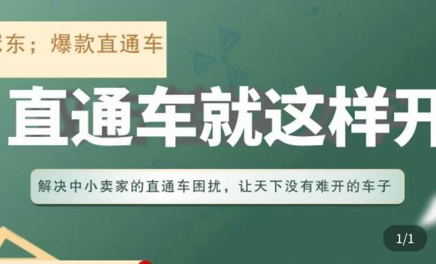 冠东·淘系直通车保姆级教程，全面讲解直通车就那么简单-51资源库