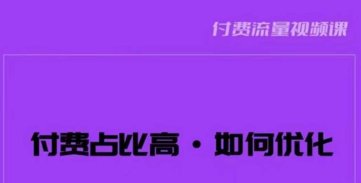 波波-付费占比高，如何优化？只讲方法，不说废话，高效解决问题！-51资源库