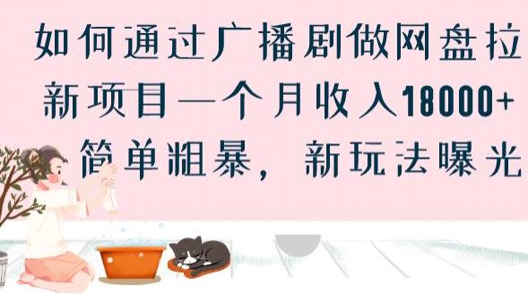 如何通过广播剧做网盘拉新项目一个月收入18000+，简单粗暴，新玩法曝光【揭秘】-51资源库
