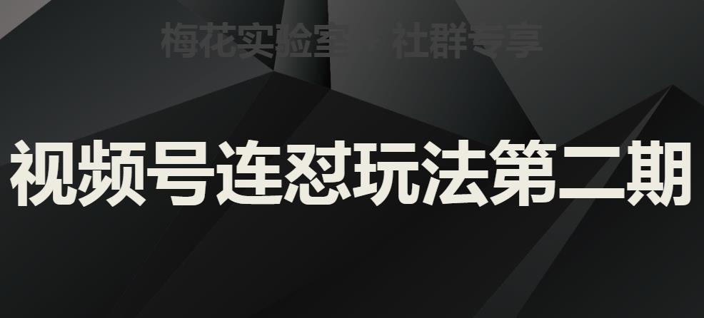 梅花实验室社群视频号连怼玩法第二期，实操讲解全部过程-51资源库