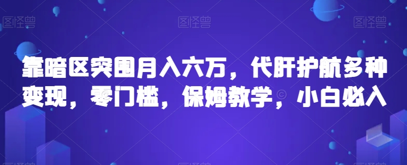 靠暗区突围月入六万，代肝护航多种变现，零门槛，保姆教学，小白必入【揭秘】-51资源库