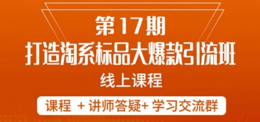南掌柜-第17期打造淘系标品大爆款，5天线上课-51资源库