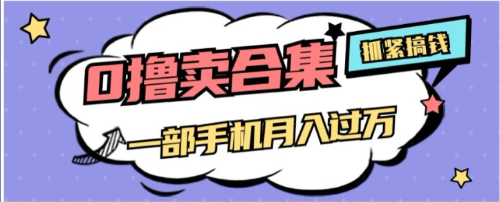 0撸项目月入过万，售卖全套ai工具合集，一单29.9元，一部手机即可【揭秘】-51资源库