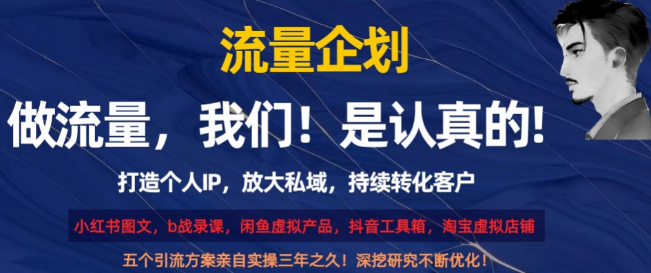 流量企划，打造个人IP，放大私域，持续转化客户【揭秘】-51资源库