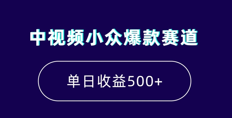 中视频小众爆款赛道，7天涨粉5万+，小白也能无脑操作，轻松月入上万【揭秘】-51资源库