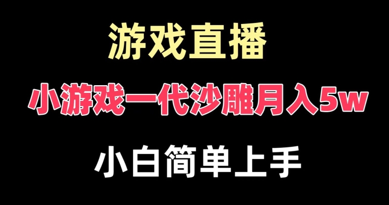 玩小游戏一代沙雕月入5w，爆裂变现，快速拿结果，高级保姆式教学【揭秘】-51资源库