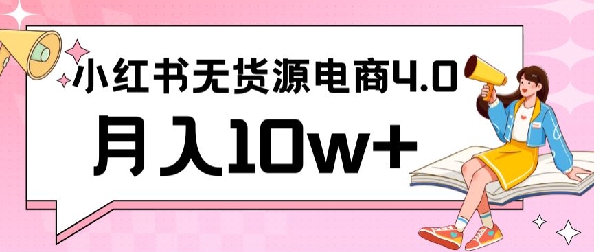 小红书新电商实战，无货源实操从0到1月入10w+联合抖音放大收益【揭秘】-51资源库