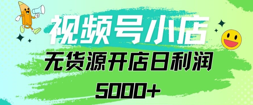 视频号无货源小店从0到1日订单量千单以上纯利润稳稳5000+【揭秘】-51资源库