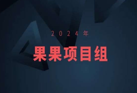 2024年果果项目组项目合集-果果最新项目-51资源库