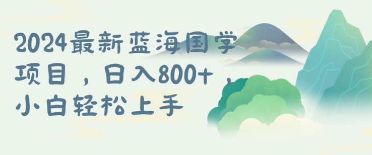 国学项目，长期蓝海可矩阵，从0-1的过程【揭秘】-51资源库