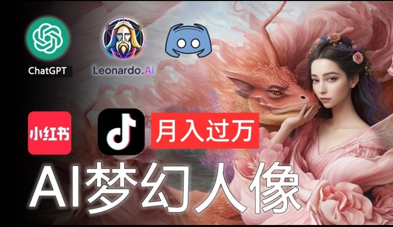AI摄影梦幻人像：零基础也能月入过万的秘密【揭秘】-51资源库