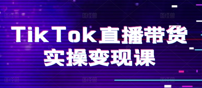 TikTok直播带货实操变现课：系统起号、科学复盘、变现链路、直播配置、小店操作流程、团队搭建等。-51资源库