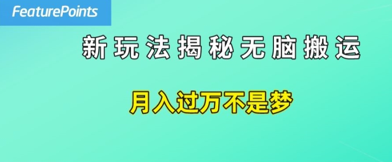 简单操作，每天50美元收入，搬运就是赚钱的秘诀【揭秘】-51资源库