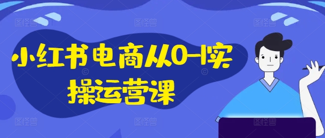 小红书电商从0-1实操运营课，小红书手机实操小红书/IP和私域课/小红书电商电脑实操板块等-51资源库