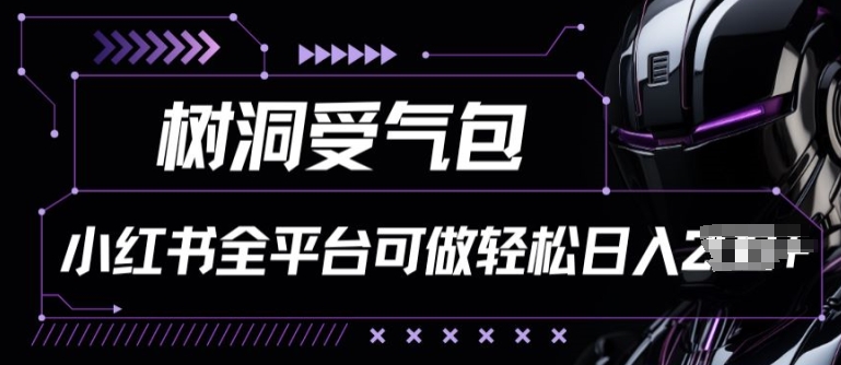 小红书等全平台树洞受气包项目，轻松日入一两张【揭秘】-51资源库