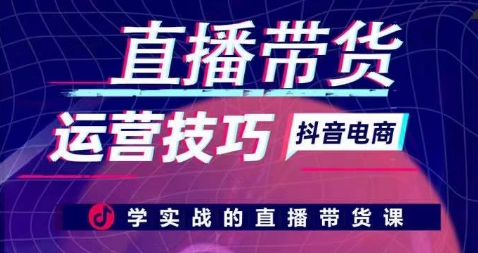直播带货运营技巧，学实战的直播带货课-51资源库