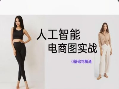 人工智能SD电商图实战，ai绘图0基础到精通-51资源库