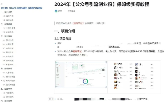 公众号引流创业粉，学会这个方法，你也能月入30000+ (陪跑项目)-51资源库