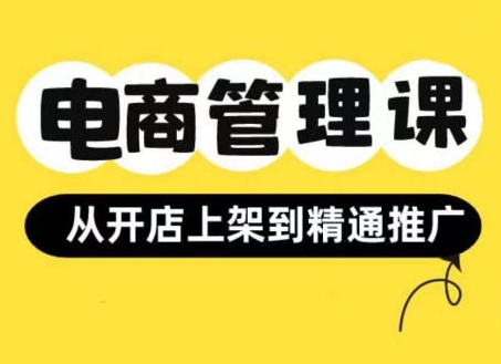 小红书&闲鱼开店从开店上架到精通推广，电商管理课-51资源库