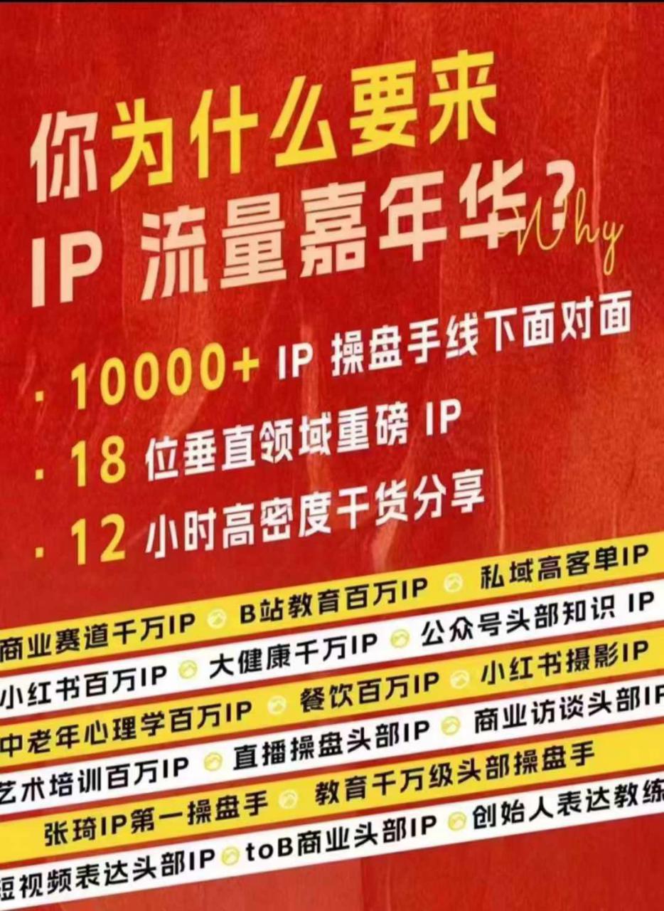 群响IP流量嘉年华，​现场视频+IP江湖2024典藏版PPT-51资源库