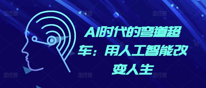 AI时代的弯道超车：用人工智能改变人生-51资源库