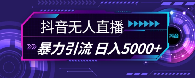 抖音快手视频号全平台通用无人直播引流法，利用图片模板和语音话术，暴力日引流100+创业粉【揭秘】-51资源库