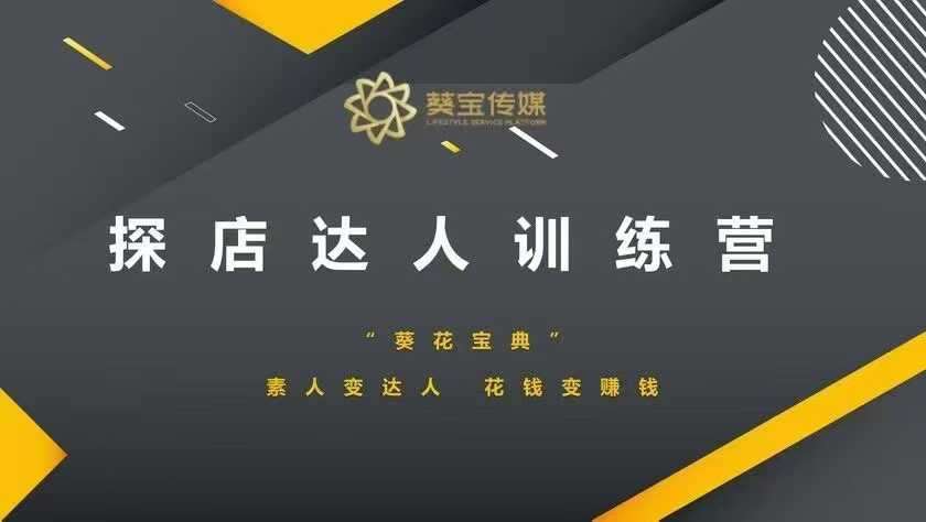 探店达人训练营，素人变达人，花钱变赚钱-51资源库