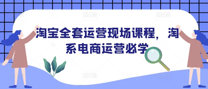 淘宝全套运营现场课程，淘系电商运营必学-51资源库