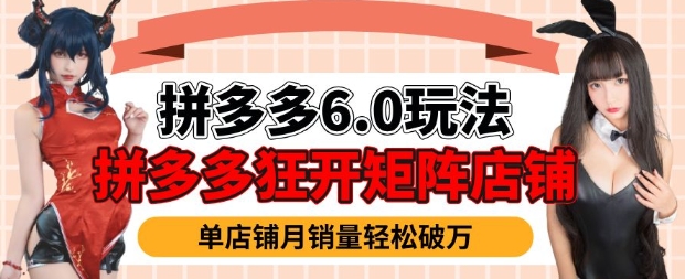 拼多多虚拟商品暴利6.0玩法，轻松实现月入过W-51资源库